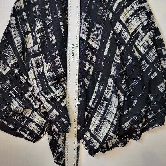 Corey Lynn Calter Painted Plaid Dress Handkerchief Hem - Anthropologie sz 2 - Picture 7 of 14